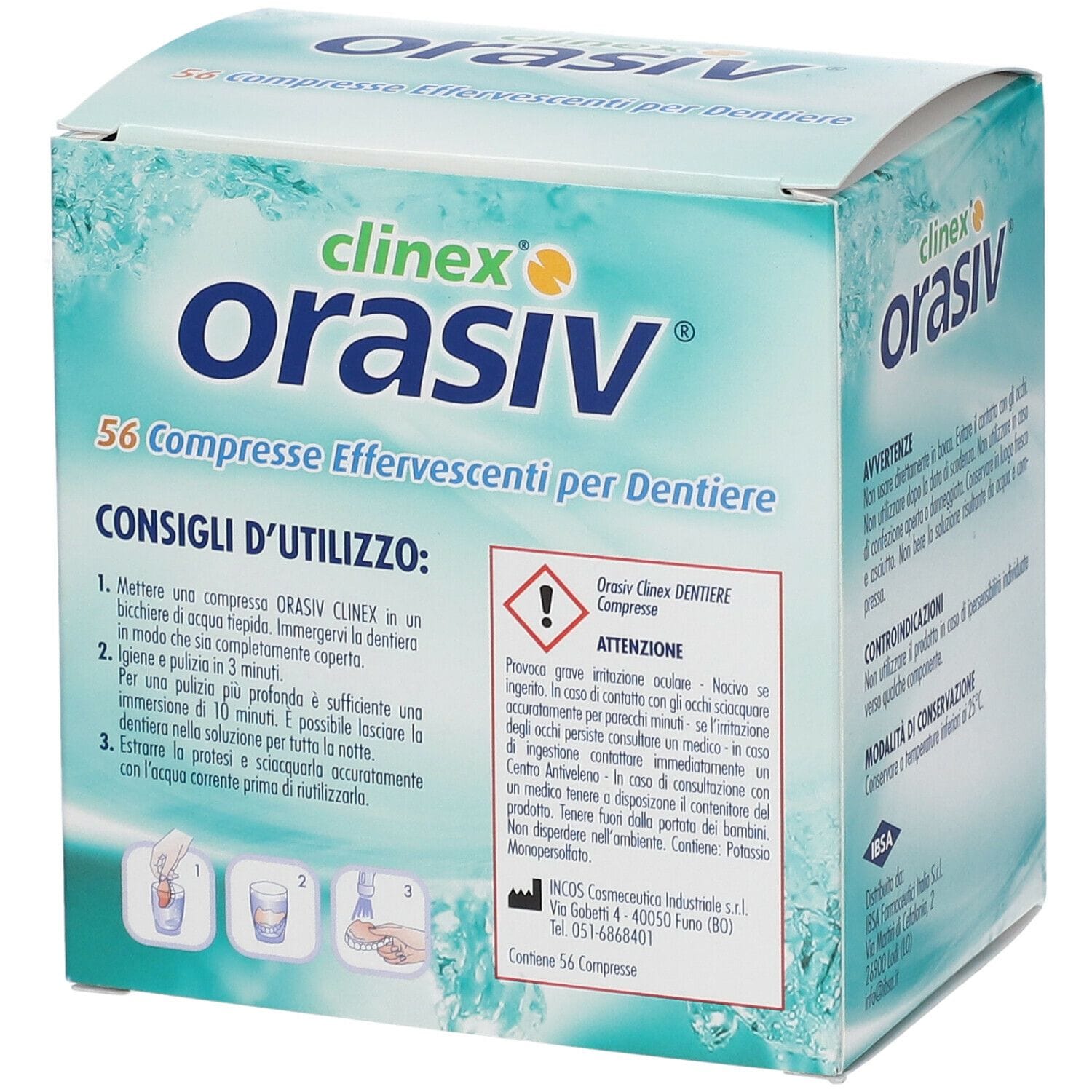 ORASIV CLINEX 56 COMPRESSE EFFERVESCENTI