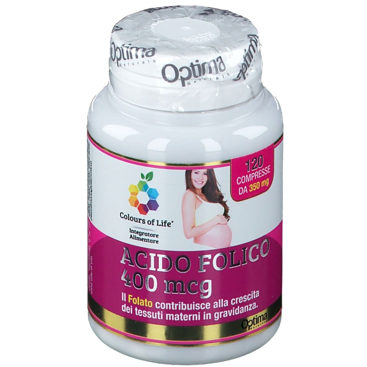 COLOURS OF LIFE ACIDO FOLICO 400 MCG 120 COMPRESSE 350 MG