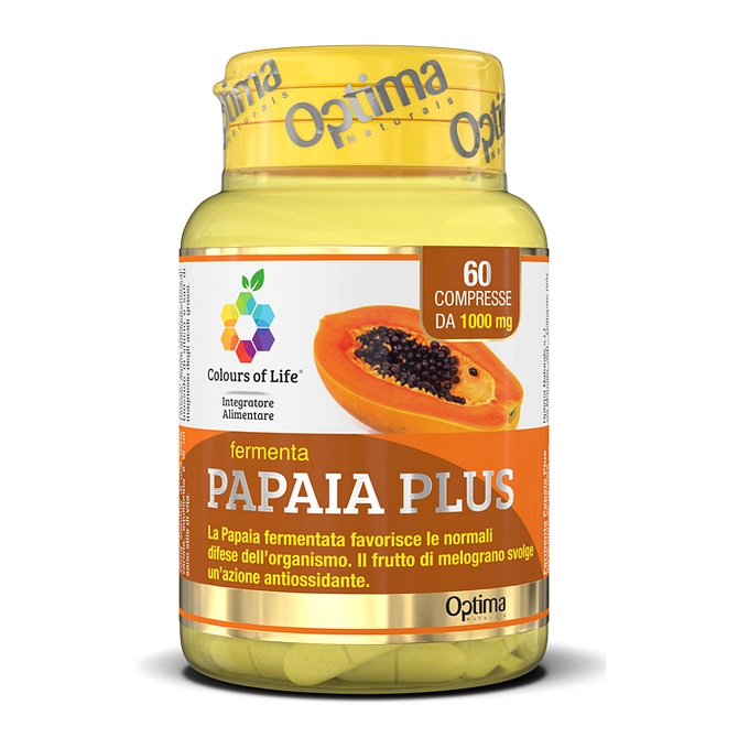 Colours Of Life Fermenta Papaia Plus 60 Compresse 1000 Mg