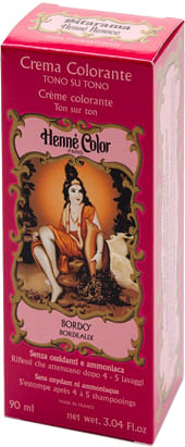 HENNE NUANCE BORDO' CREMA HENNE COLOR CREMA COLORANTE PRONTA ALL'USO