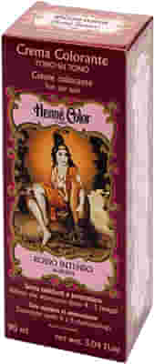 HENNE NUANCE AUBURN ROSSO INTENSO CREMA HENNE COLOR CREMA COLORANTE PRONTA ALL'USO