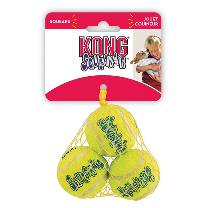 Air Kong Squeaker Tennis Balls 3 Pezzi