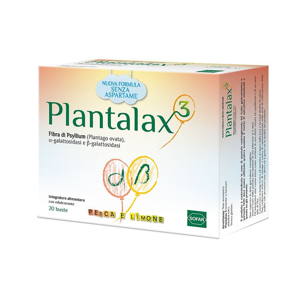 Plantalax 3 Pesca E Limone 20 Bustine