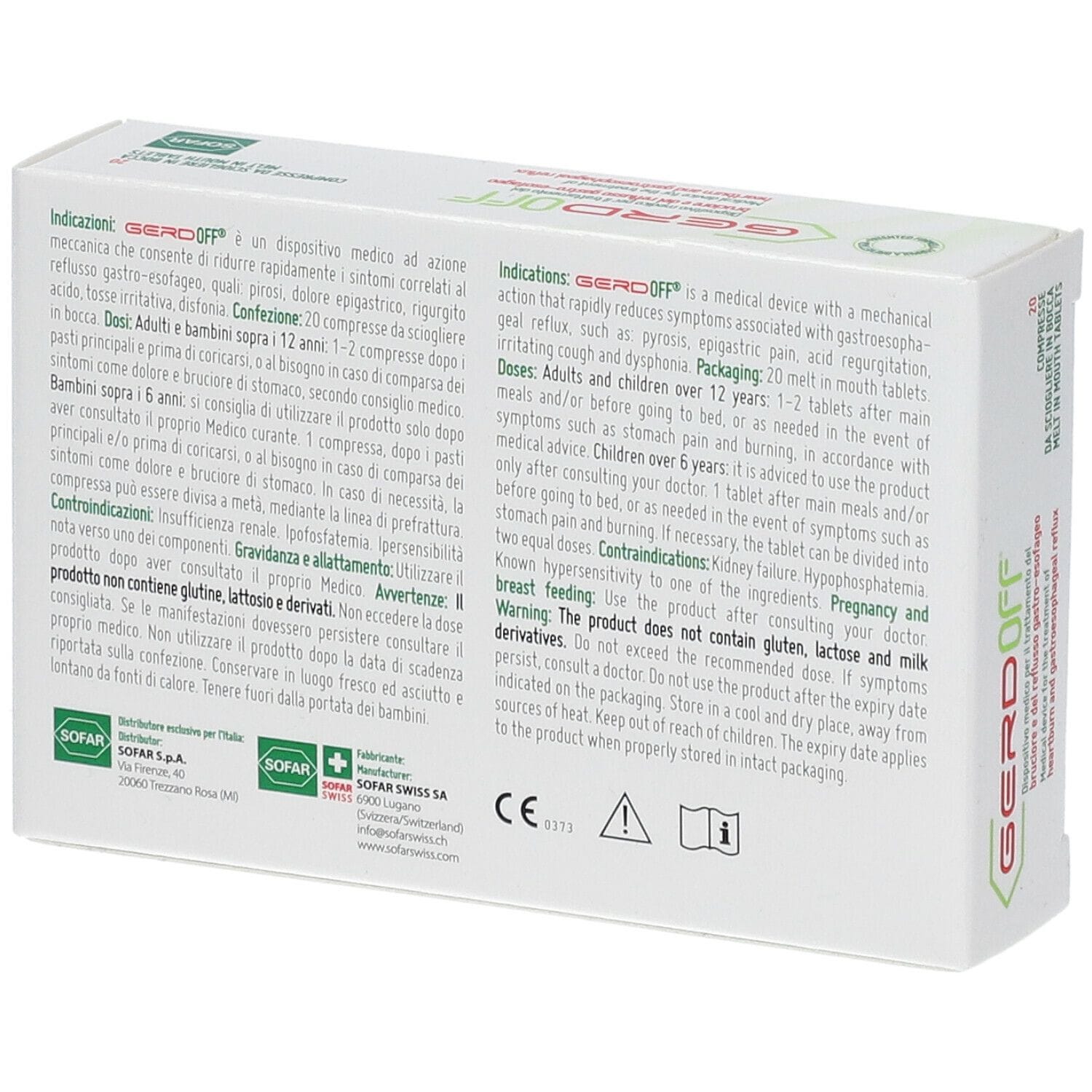 GERDOFF 20 COMPRESSE