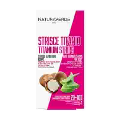 NATURA VERDE PRO STRISCE CORPO TITANIO 20 PEZZI + 4 SALVIETTE