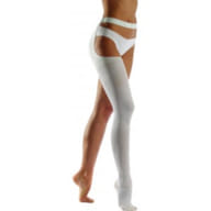 DUALSAN MONOCOLLANT ANTITROMBO IN COTONE AMBIDESTRO COMPRESSIONE ELASTICA DECRESCENTE SENZA TASSELLO BIANCO UNISEX 4