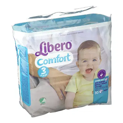 LIBERO COMFORT 3 PANNOLINO PER BAMBINO 5-9 KG 30 PEZZI LIBERO COMFORT 3 PANNOLINO PER BAMBINO 5-9 KG 30 PEZZI