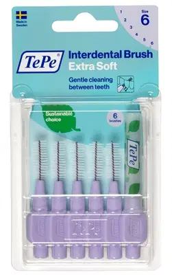 TEPE SCOVOLINO XSOFT LILLA 1,1MM 6 PEZZI TEPE SCOVOLINO XSOFT LILLA 1,1MM 6 PEZZI