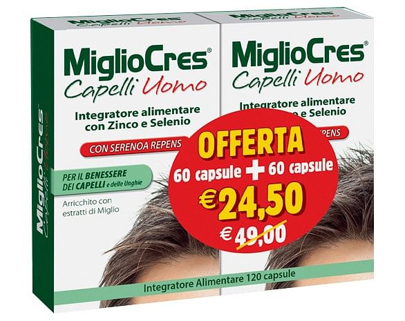 Migliocres Capelli Uomo 60+60 Capsule Promo