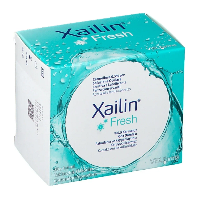 Xailin Fresh Gocce Oculari Carbossimetilcellulosa 0,5% 30 Flaconcini Monodose 0,4 Ml
