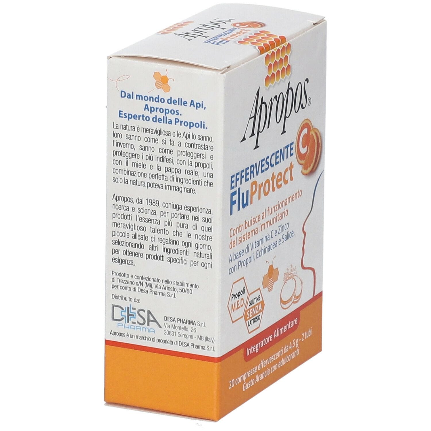 APROPOS FLUPROTECT EFFERVESCENTE C 20 COMPRESSE