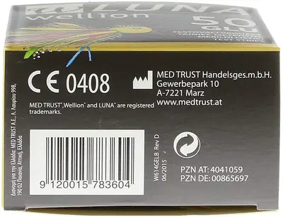 WELLION LUNA 50 STRIPS STRISCE PER MISURAZIONE GLICEMIA WELLION LUNA 50 STRIPS STRISCE PER MISURAZIONE GLICEMIA