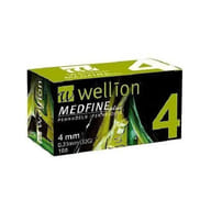 AGO PER PENNA DA INSULINA WELLION MEDFINE PLUS 4 32 GAUGE LUNGHEZZA 4 MM 100 PEZZI