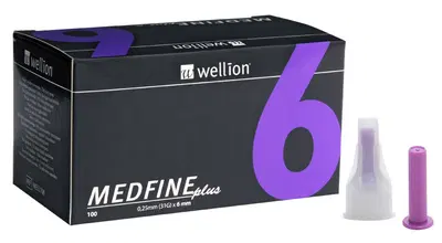 AGO PER PENNA DA INSULINA WELLION MEDFINE PLUS 6 31 GAUGE LUNGHEZZA 6 MM 100 PEZZI AGO PER PENNA DA INSULINA WELLION MEDFINE PLUS 6 31 GAUGE LUNGHEZZA 6 MM 100 PEZZI