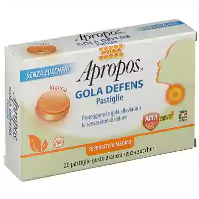 APROPOS GOLA DEFENS ARANCIA PASTIGLIE SENZA ZUCCHERI AGGIUNTI