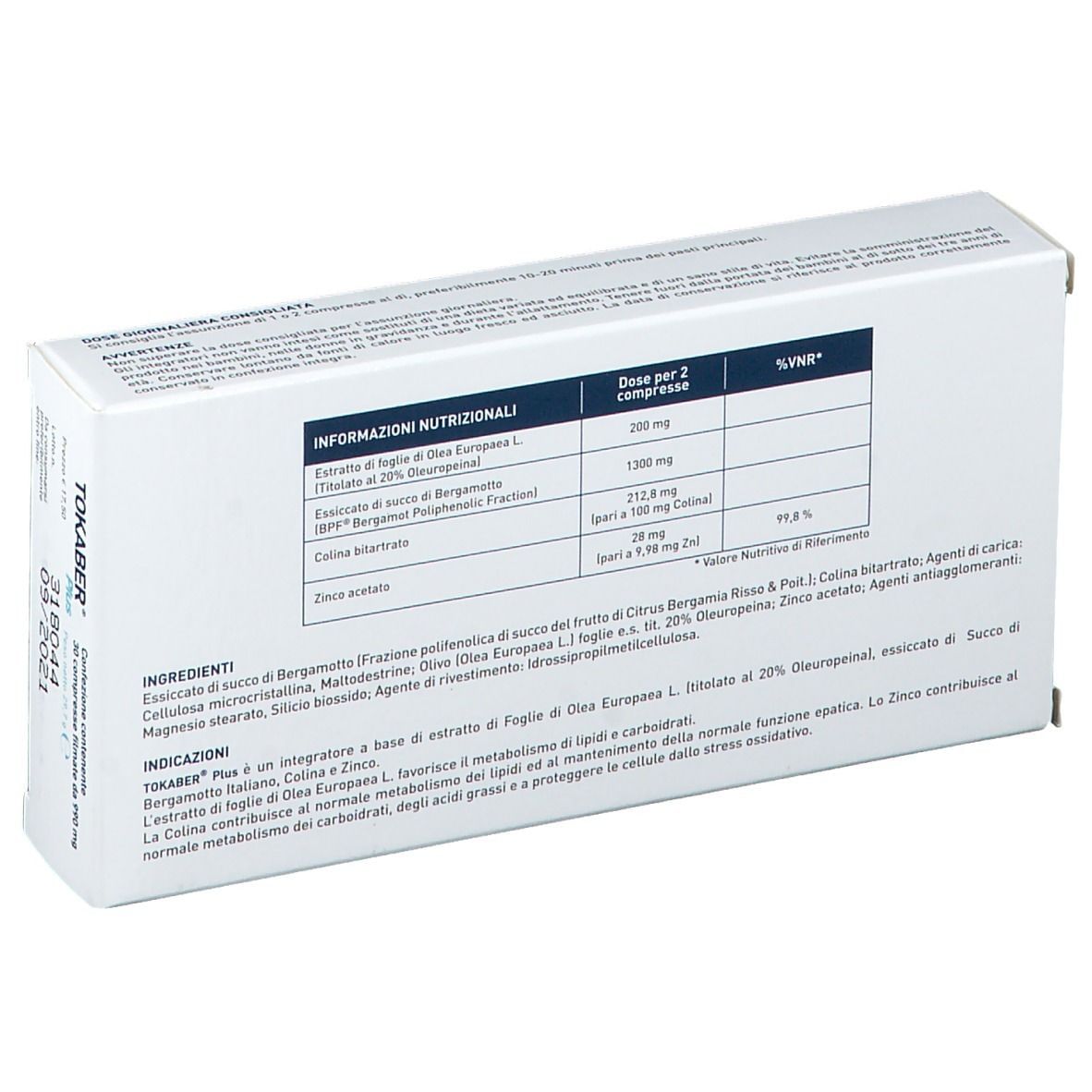 TOKABER PLUS 990MG 30 COMPRESSE