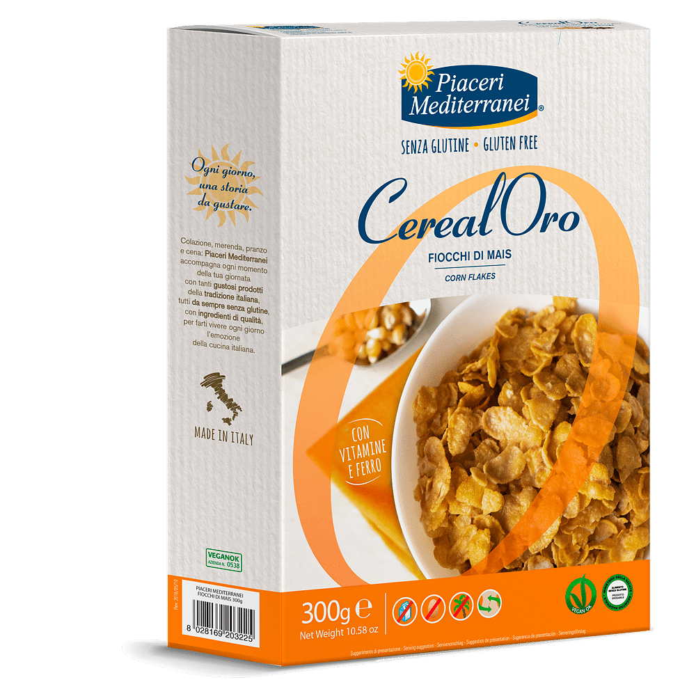 Piaceri Mediterranei Cerealoro Fiocchi Mais 300 G