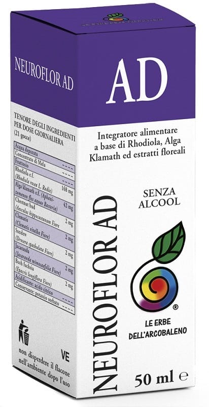 LINEA LE ERBE DELL'ARCOBALENO NEUROFLOR AD GOCCE 50ML