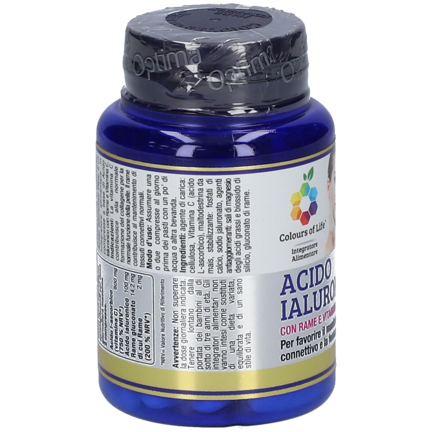 COLOURS OF LIFE ACIDO IALURONICO PLUS 60 COMPRESSE 1000 MG