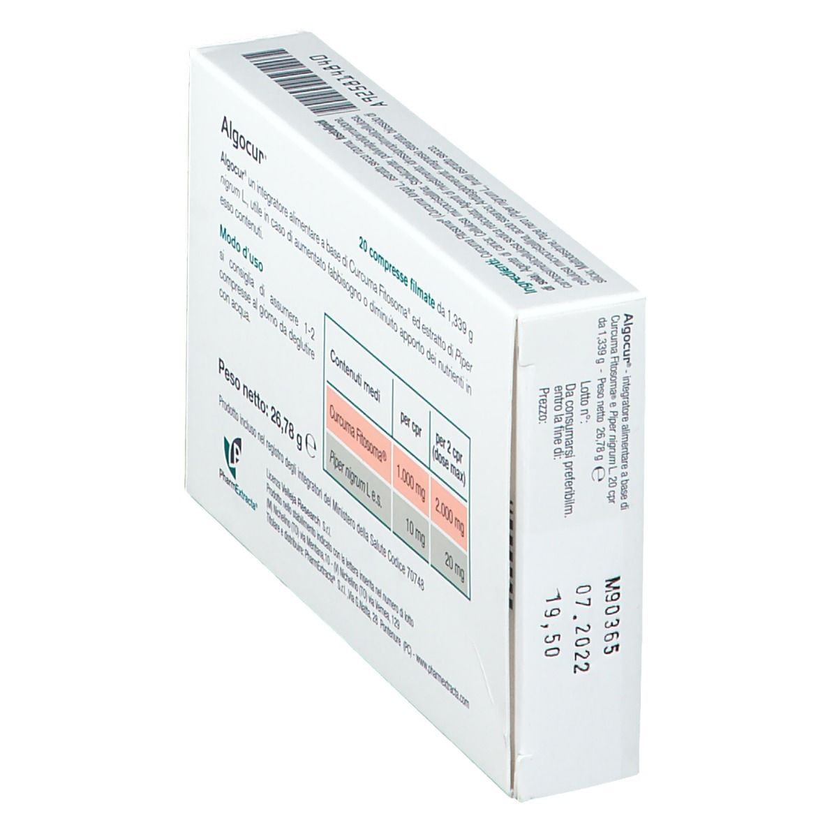 ALGOCUR 20 COMPRESSE FILMATE