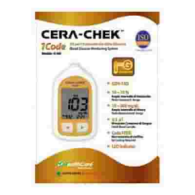 Mdhealthcare Cera-Check 1 Code Strisce reattive per autocontrollo della glicemia 25 pezzi