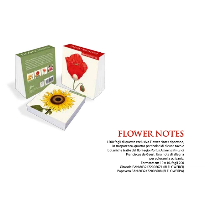 Flower Notes Girasole Blocco Notes