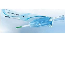 CATETERE VESCICALE PER DONNA LIQUICK PURE CH10 LUNGHEZZA 15 CM PUNTA NELATON 2 FORI SMUSSATI 30 PEZZI