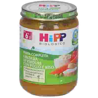 HIPP BIO PAPPA PRONTA FANTAS VERD POLLO RISO 190 G