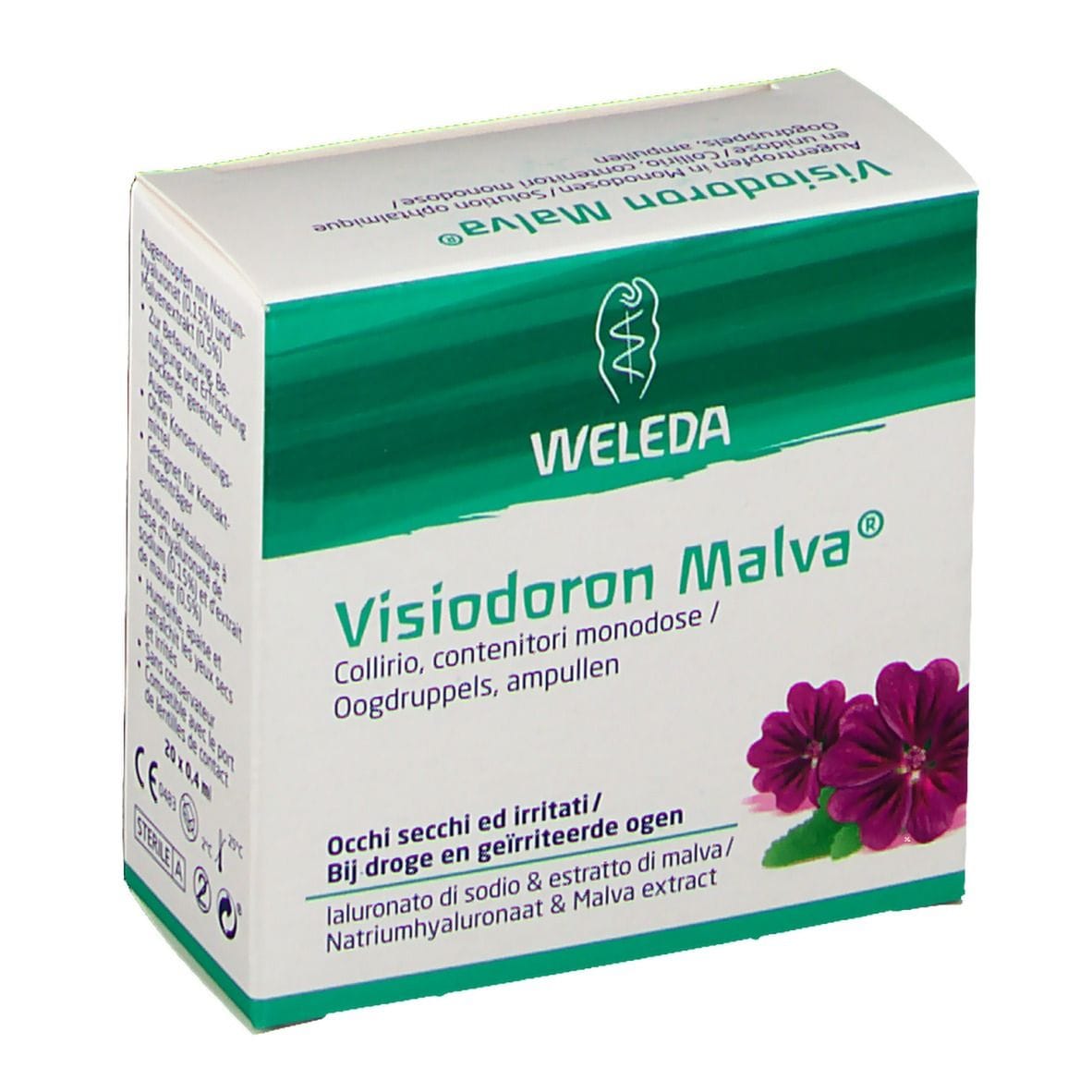GOCCE OCULARI VISIODORON MALVA 20 MONODOSE DA 0,4 ML