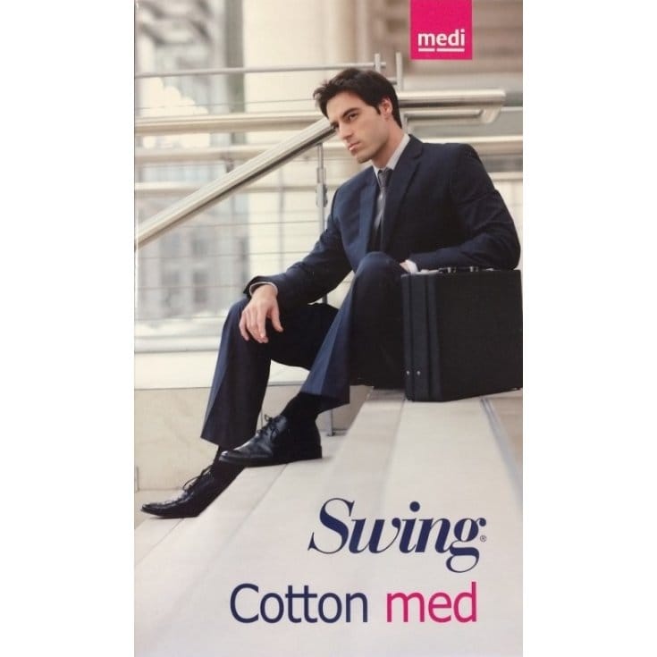 Gambaletto Uomo Cotton Med 18 Mm Hg Black 3