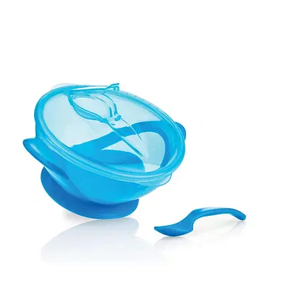 NUBY PIATTO PAPPACALDA CON VENTOSA E CUCCHIAINO NUBY PIATTO PAPPACALDA CON VENTOSA E CUCCHIAINO
