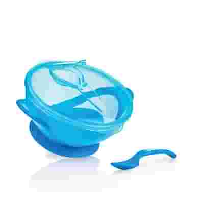 NUBY PIATTO PAPPACALDA CON VENTOSA E CUCCHIAINO