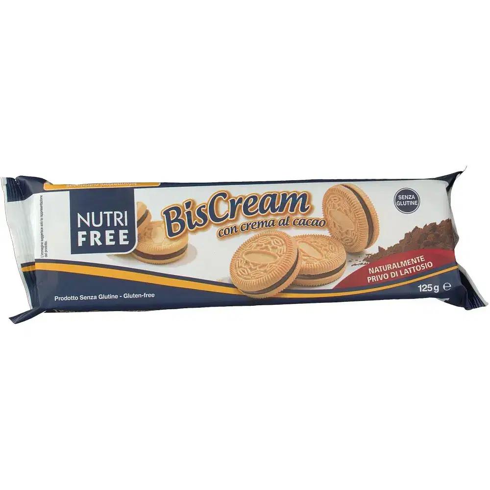 Nutrifree Biscream Con Crema Al Cacao 125 G