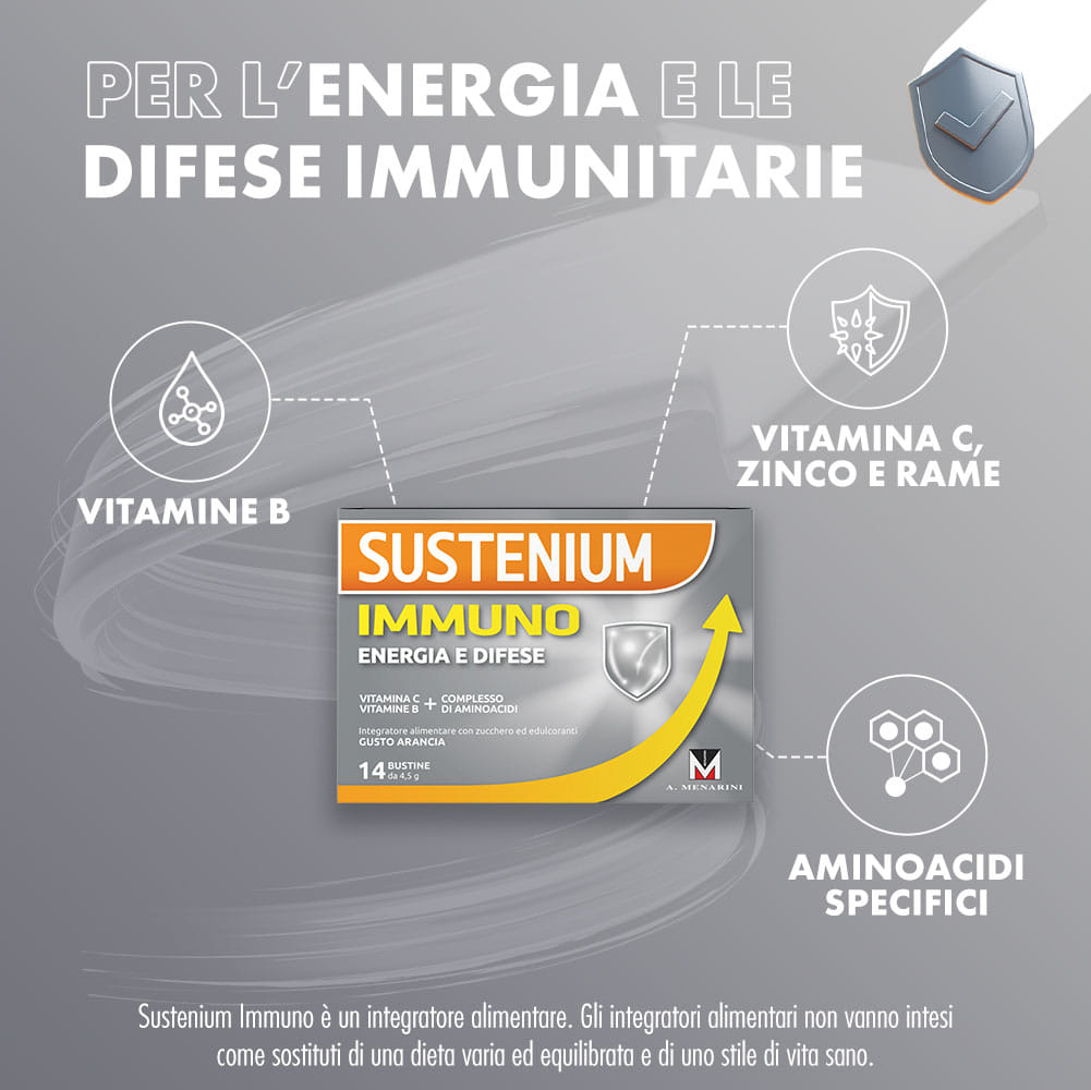 SUSTENIUM IMMUNO ENERGY 14 BUSTINE DA 4,5 G