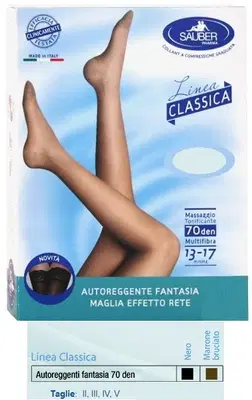 SAUBER AUTOREGGENTE FANTASIA 70 DEN MAGLIA MICRORETE COLORE MARRONE BRUCIATO TAGLIA 2 LINEA CLASSICA SAUBER AUTOREGGENTE FANTASIA 70 DEN MAGLIA MICRORETE COLORE MARRONE BRUCIATO TAGLIA 2 LINEA CLASSICA