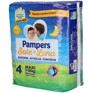 PANNOLINO PER BAMBINO PAMPERS SOLE & LUNA MAXI 18 PEZZI
