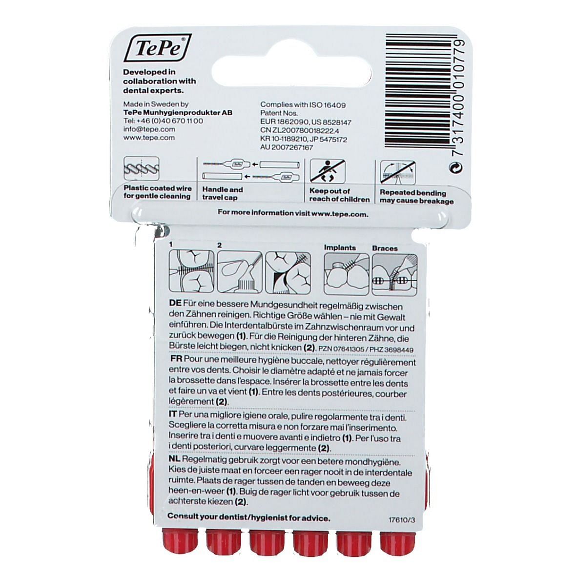 Tepe Scovolino Rosso 0,5 Mm 6 Pezzi