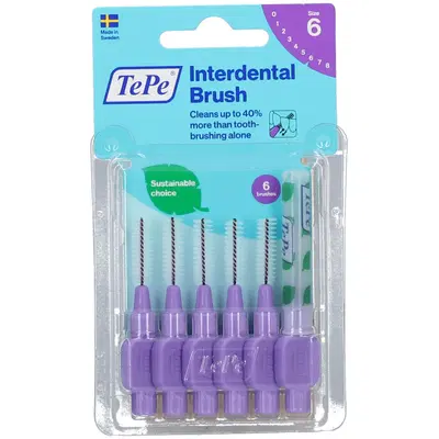 TEPE SCOVOLINO VIOLA 1,1MM 6 PEZZI TEPE SCOVOLINO VIOLA 1,1MM 6 PEZZI