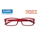 CORPOOTTO OCCHIALE DA LETTURA MODELLO WORK ROSSO +3 DIOTTRIE