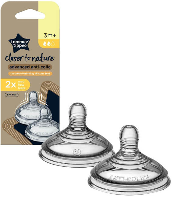 Tommee Tippee 2 Tettarelle Aac 3+ Flusso Medio