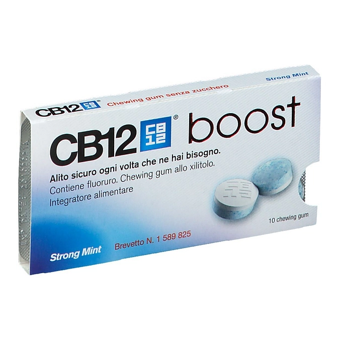Cb12 Boost 10 Chewing Gum Zinco E Fluoruro New Formulation