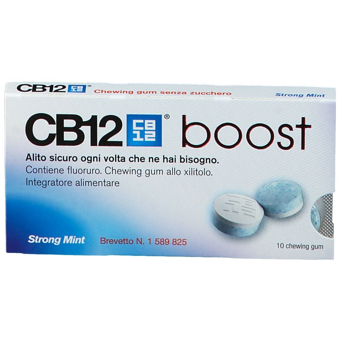 CB12 BOOST 10 CHEWING-GUM ZINCO E FLUORURO NEW FORMULATION