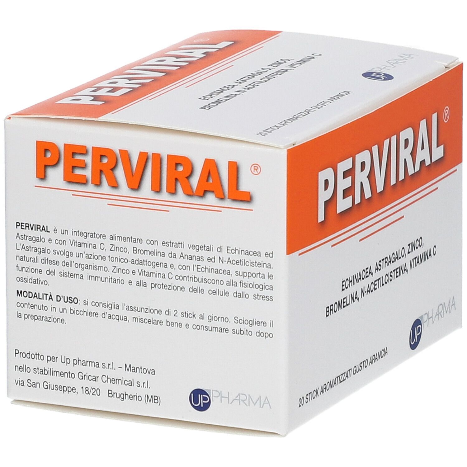 PERVIRAL 20 STICK ASTUCCIO 60 G
