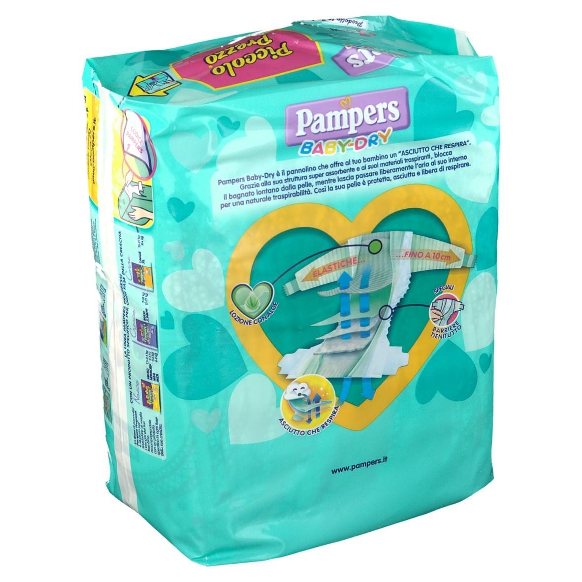 PANNOLINI PER BAMBINI PAMPERS BABY DRY DOWNCOUNT NO FLASH MAXI 19 PEZZI