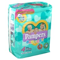 PANNOLINI PER BAMBINI PAMPERS BABY DRY DOWNCOUNT NO FLASH MAXI 19 PEZZI