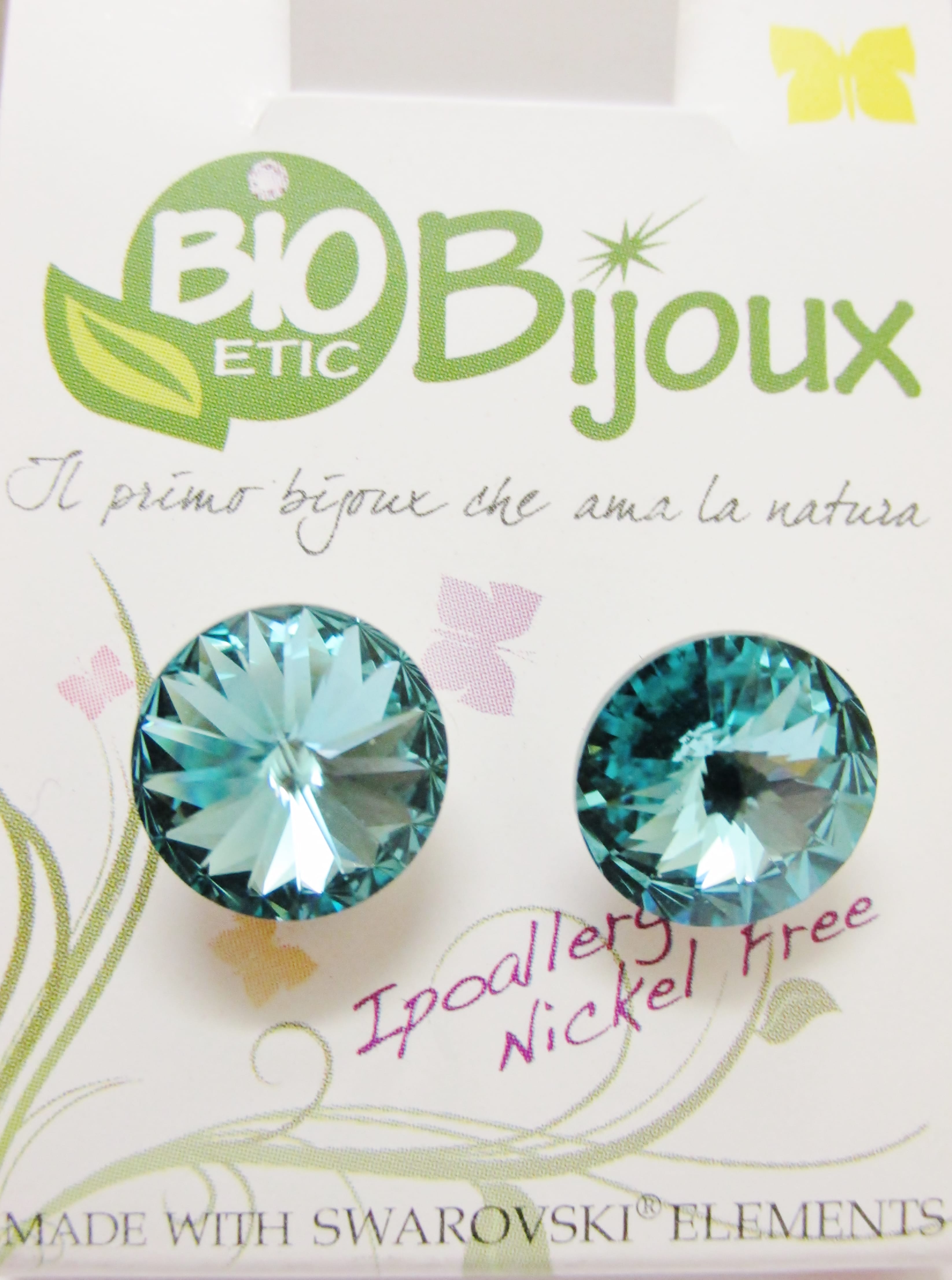 ORECCHINO RIVOLO 10MM LT TURQUOISE