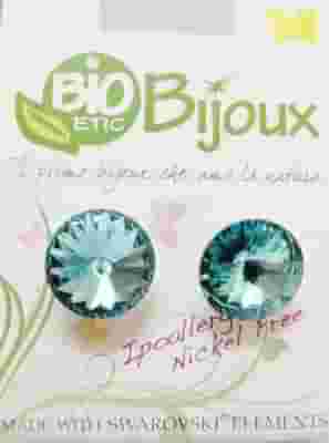 ORECCHINO RIVOLO 10MM LT TURQUOISE