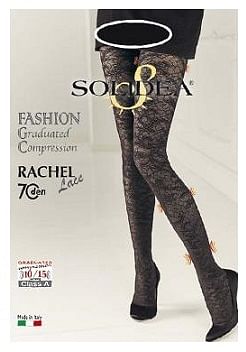 Rachel Lace 70 Collant Fantasia Nero 4 L