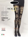 MIRIAM LACE 70 COLLANT FANTASIA NERO 2-M