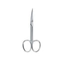 ROMAX FORBICE PELLE PUNTA CURVA BRUNITA